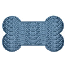 LICK PAD YUMMEE SILICONE BONE PETROL M 21.8CM